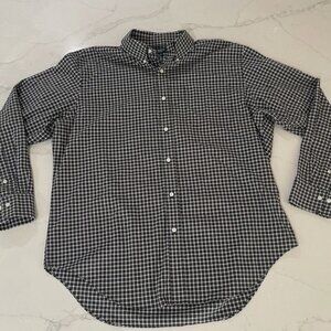 Lauren Ralph Lauren Shirt Men's Button Down 17 34/35 Plaid Black Red Green